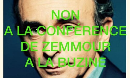 Pétition : Non à la venue de Eric Zemmour au Château de la Buzine !