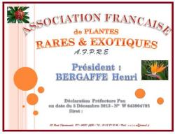 L'Association Française de Plantes Rares et Exotiques est créée, souhaiteriez vous en être membre?