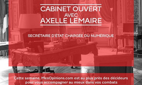 Cabinet ouvert avec Axelle Lemaire