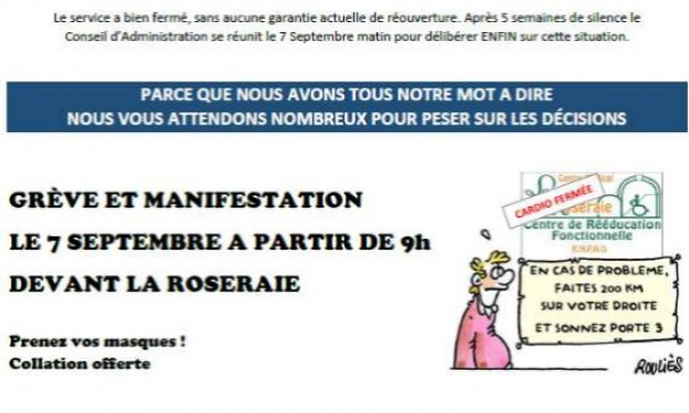 Pétition : Non à la fermeture de service de réadaptation cardiaque de la roseraie à Montfaucon