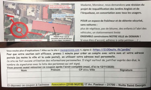 Pétition : Pour un vrai parc au centre de Nuits St Georges, accessible à tous, frais et convivial !