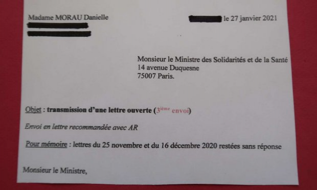 Pétition : Lettre ouverte adressée à Monsieur Olivier Véran, Ministre des Solidarités et de la Santé