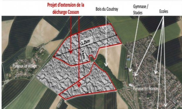 Pétition : Non à l'extension de la Décharge Cosson à Puiseux-en-France (ISDI Bois du Coudray Ouest-La Queudon)