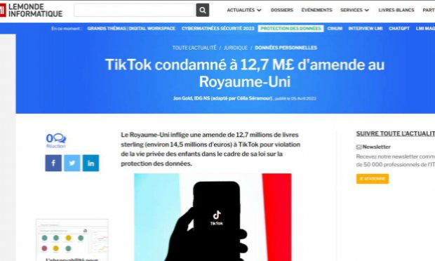 Pétition : Pour l'interdiction de TikTok en France