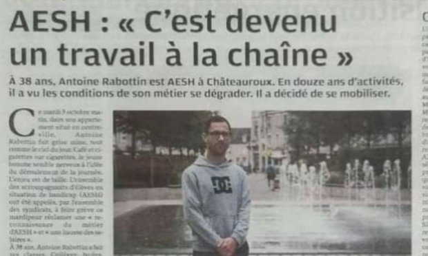 Petition : Une AESH pour chaque élève notifié d'un salaire décent et d'un statut !
