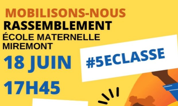 Petition : Contre l’annulation de l’ouverture d’une 5e classe à l’école maternelle de Miremont