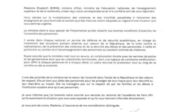 Petition : Stop à la violence contre les enseignants !