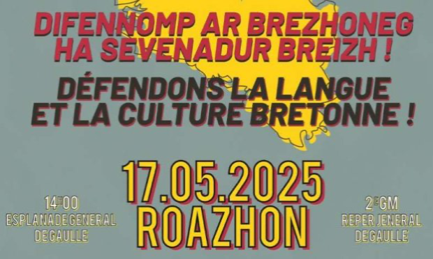 Pétition : Défendons la langue et la culture bretonne / Difennomp ar brezhoneg ha sevenadur Breizh ! 17/05/2025 — ROAZHON / RENNES