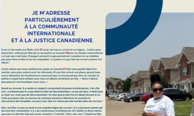Pétition : Justice pour la mémoire d'Alexandra Martine Diengo Lumbayi : pour une enquête approfondie avant le rapatriement du corps de l'étudiante en République Démocratique du Congo !