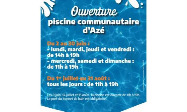 Pétition : Non à la fermeture de la piscine communautaire d'Aze au public !