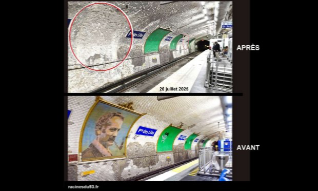 Pétition : Sauver les 3 mosaïques de Georges BRASSENS, à la station Porte des Lilas