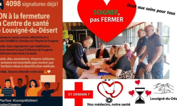 Petition : NON à la fermeture du Centre de Santé de Louvigné-du-Désert, sauvons l’accès aux soins !