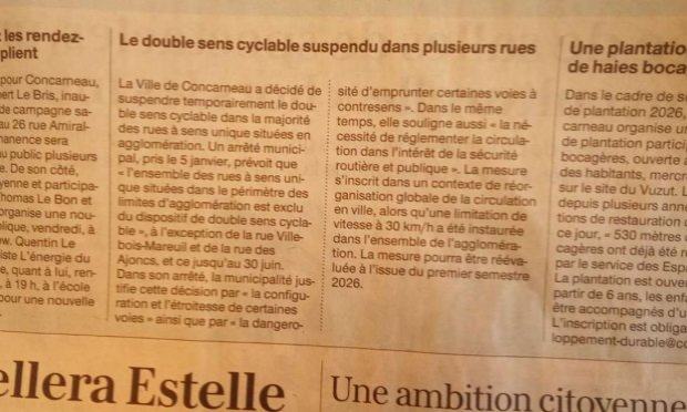 Petition : POUR UN AUTRE AMÉNAGEMENT DE LA RUE DE KERIOLET 