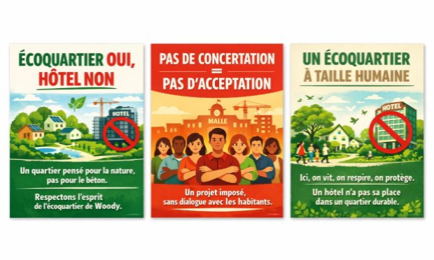 Petition : Contre l’hôtel de 13 m à l’entrée de l’écoquartier Woodi