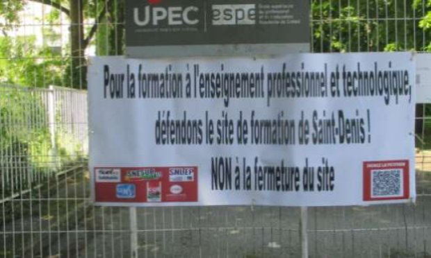 Pétition : Pour la formation à l'enseignement professionnel et technologique,  défendons le site de formation de Saint-Denis !