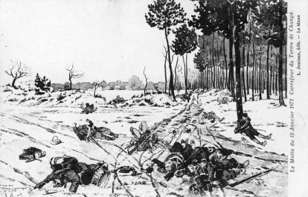 Plaidoyer pour Le Monument du Tertre de Chang&eacute;, Guerre de 1870-1871, bataille du Mans