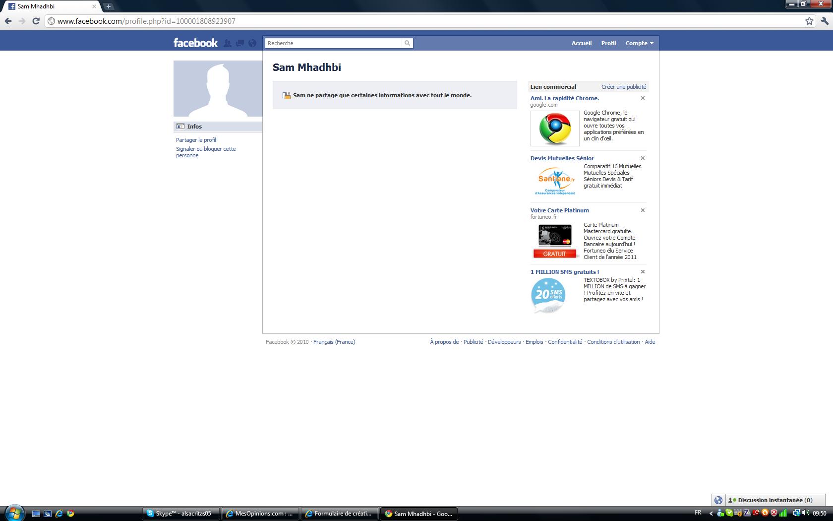 Piratage comptes Hotmail&amp;Facebook par Sam Mhedhbi