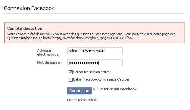 Contre la suppression abusive des comptes facebook