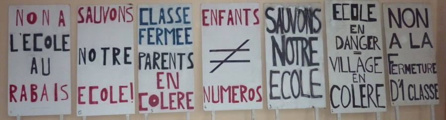 Non à la suppression d'une classe à Ury (77) !