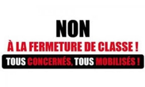 « NON » à la fermeture de classe à l’école Maternelle Louis Aragon de GAINNEVILLE