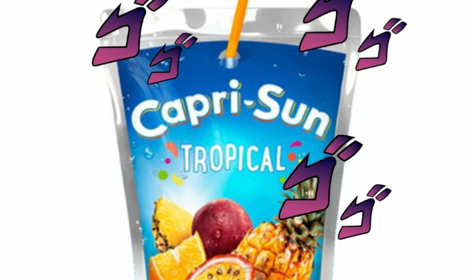 Des capri sun beaucoup plus grand