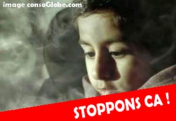 Non à la cigarette au volant en présence d'enfants !