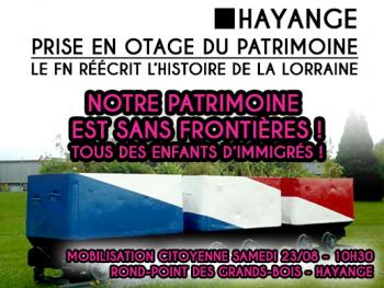 Mairie FN de Hayange, dénonçons la prise en otage de notre patrimoine ! Exigeons la remise en peinture originale des wagonnets des mines de Hayange !
