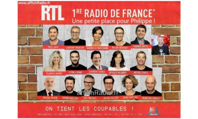 Pour que Philippe Caverivi&egrave;re ait sa photo sur l'affiche publicitaire de RTL !