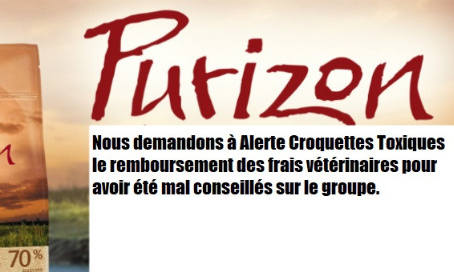 Fausse alerte croquette toxiques Purizon : remboursez les frais !