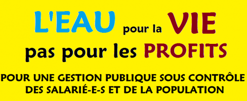 Pour une gestion publique de l’eau sous contrôle des salarié(e)s et de la population d’Auxi-le-Château (62)