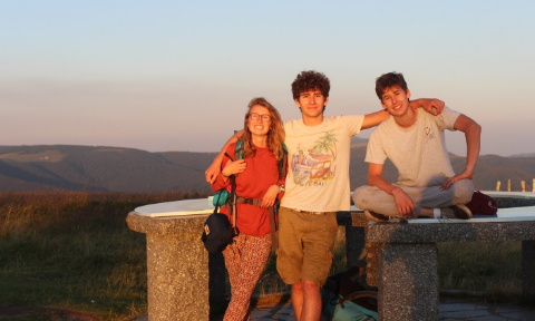 Nathan, Rebecca et Cyprien AVEC NOUS EN ITALIE