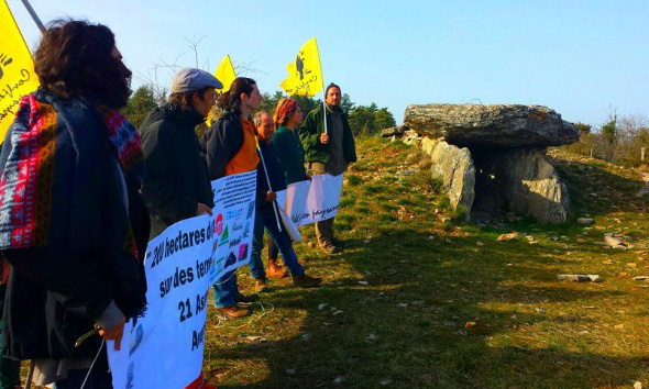 200 hectares de panneaux photovoltaïques sur des terres agricoles et naturelles du Causse Comtal à Salles la Source, Muret-le-Château et Rodelle, 22 associations disent non !