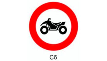 Pour permettre la mobilité des quads en Belgique, contre le panneau C6 !