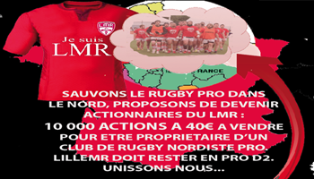Ouverture du capital du club LMR aux supporters, aux passionnés de Rugby, aux joueurs et au staff du club