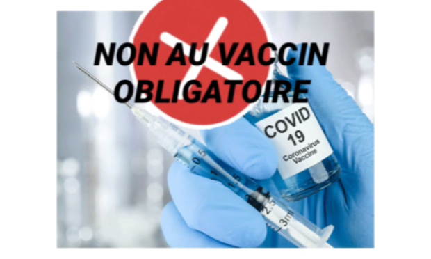 Non au vaccin obligatoire et au pass sanitaire