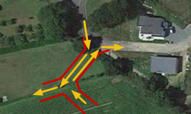 Demande de modification du plan de circulation du lotissement de la soci&eacute;t&eacute; COOPALIS chemin de Kerwegan &agrave; Servel.