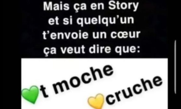 arr&ecirc;tez les stories snaps g&ecirc;nantes (ex: envoie un coeur rouge si tu m'aimes)