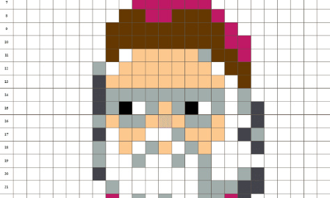 PIXEL ART VON DUMBLEDORE (HARRY POTTER)