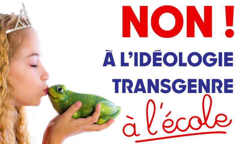 NON À L'IDÉOLOGIE TRANSGENRE À L'ÉCOLE !