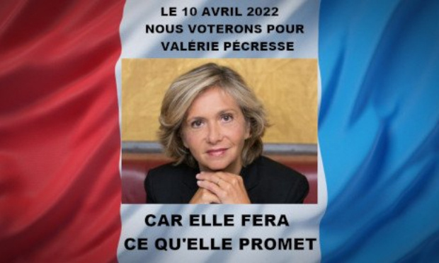 Votons Valérie Pécress pour qu'elle soit élue présidente de la République Française
