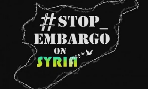 Pour la paix en Syrie. Stop à l'embargo inhumain contre le peuple Syrien.