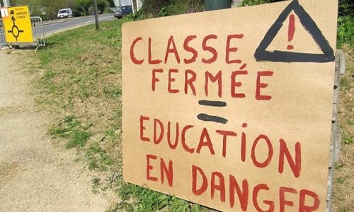 Non à la fermeture d'une classe !
