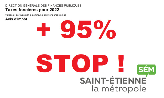 Stop à l’augmentation des taxes dans la Métropole de Saint-Etienne !
