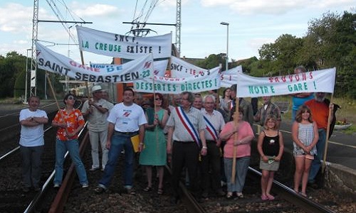 Non non et non à la fermeture des gares de Saint Sébastien, la souterraine et Aubusson