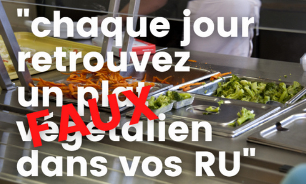 Les RU de Lille et Valenciennes doivent proposer les repas végétaliens qu'ils garantissent !