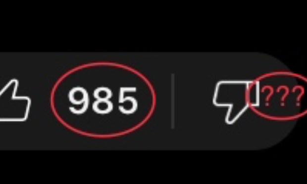 Re mettre le nombre de pouces rouges sur YouTube