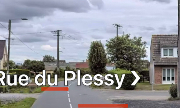 Pour la mise en place d'un panneau STOP rue du Bois à Vieux-Berquin (59)