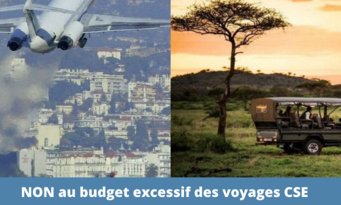 Non au budget excessif des voyages CSE . Oui à l'augmentation du CICE !