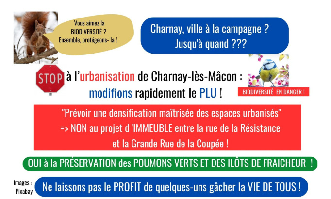 Stop à l’urbanisation de Charnay-lès-Mâcon : modifions rapidement le PLU !