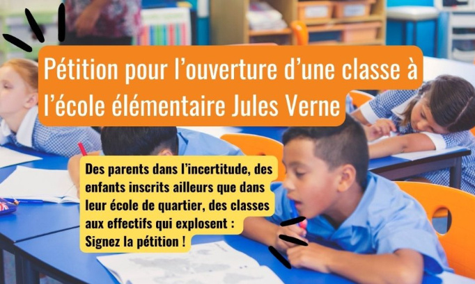 Ouvrons enfin une classe à l’école élémentaire Jules Verne !